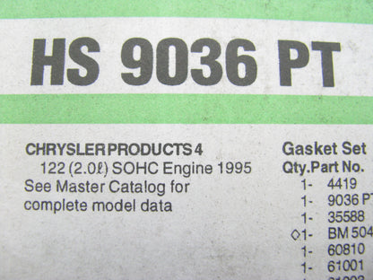 FEL-PRO HS9036PT Cylinder Head Gasket Set - 1995 Neon Stratus 2.0L L4
