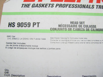 FEL-PRO HS9059PT Cylinder Head Gasket Set - 1999-2002 Chevy Pontiac Olds 2.4L