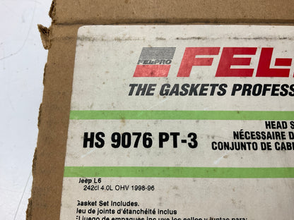 Fel-pro HS9076PT-3 Engine Cylinder Head Gasket Set For 1996-1999 Jeep 4.0L I6