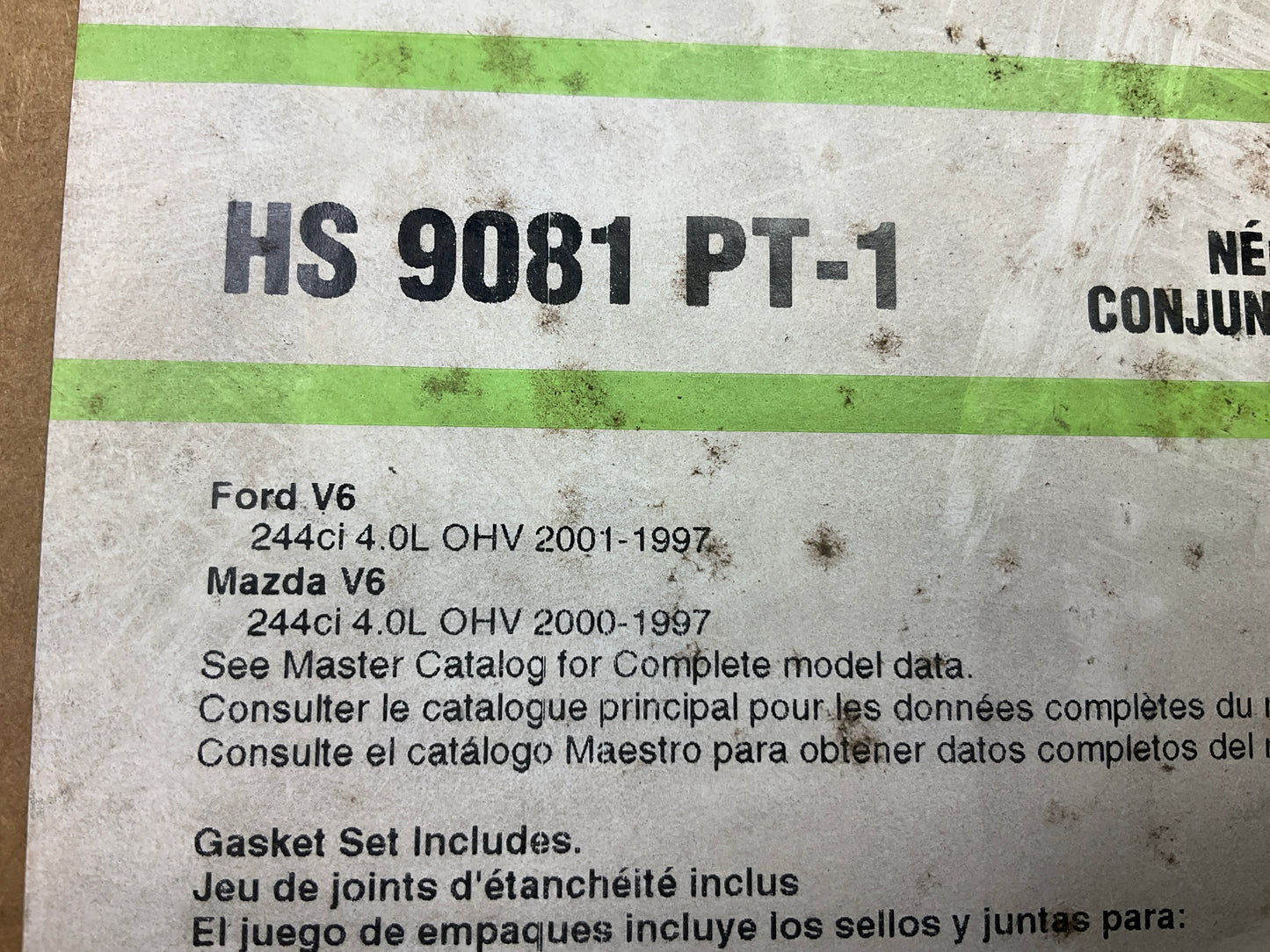 Fel-pro HS9081PT-1 Cylinder Head Gasket Set For 1997-2000 Ford Mazda 4.0L V6