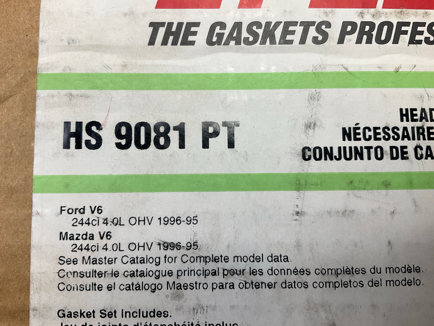 Fel-pro HS9081PT Cylinder Head Gasket Set - 1995-1996 Ford Mazda 4.0L V6 Truck