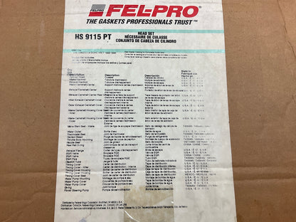 Fel-pro HS9115PT Engine Cylinder Head Gasket Set For 1996-1999 GM 2.4L-L4