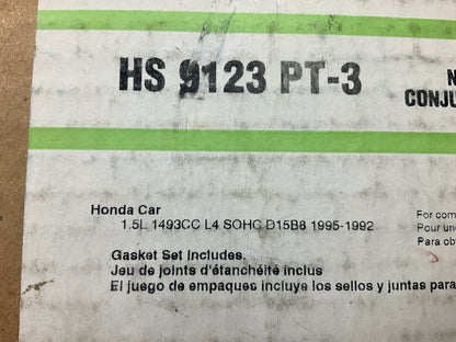Fel-pro HS9123PT-3 Cylinder Head Gasket Set For 1992-1995 Honda Civic 1.5L-L4