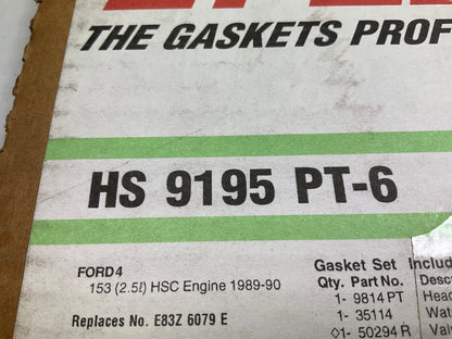 Fel-pro HS9195PT6 Cylinder Head Gasket Set For 1989-1990 Ford Taurus 2.5L