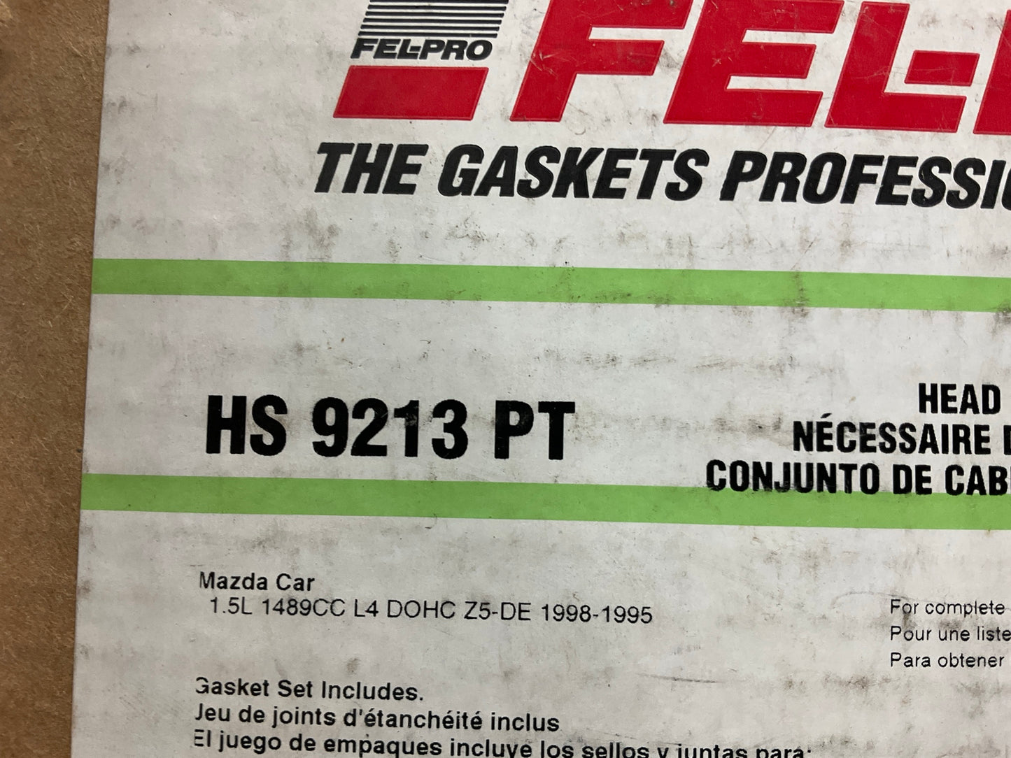 Fel-pro HS9213PT Cylinder Head Gasket Set For 1995-1998 Mazda Protege 1.5L-L4