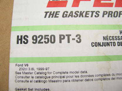 Fel-pro HS9250PT3 Cylinder Head Gasket Set for 1997-1998 Ford Windstar 3.8L-V6