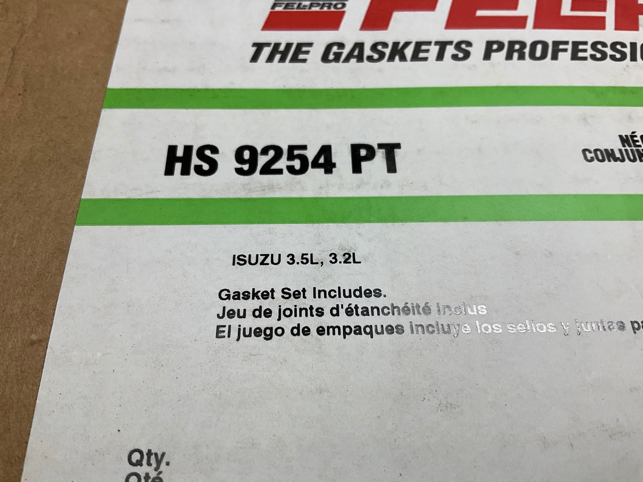 Fel-pro HS9254PT Cylinder Head Gasket Set For 1998-2004 Honda Isuzu 3.2L 3.5L-V6