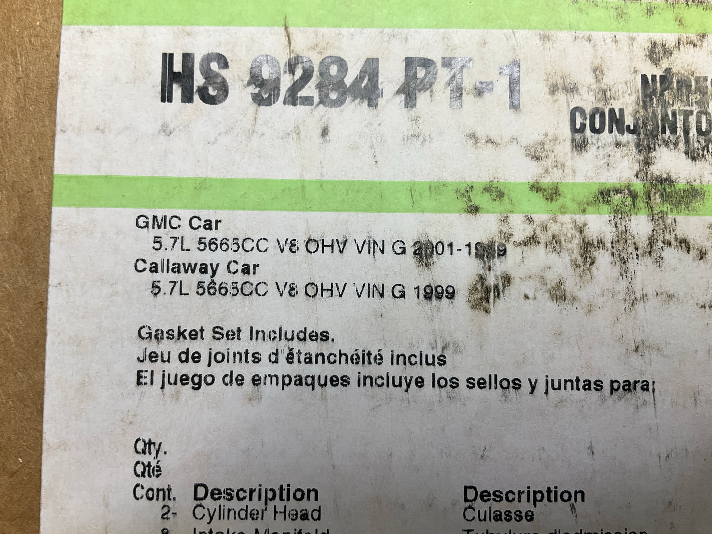 Fel-Pro HS9284PT1 Cylinder Head Gasket Set For 1999-2001 Chevrolet 5.7L LS1