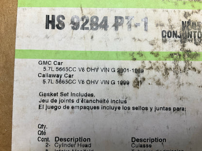 Fel-Pro HS9284PT1 Cylinder Head Gasket Set For 1999-2001 Chevrolet 5.7L LS1
