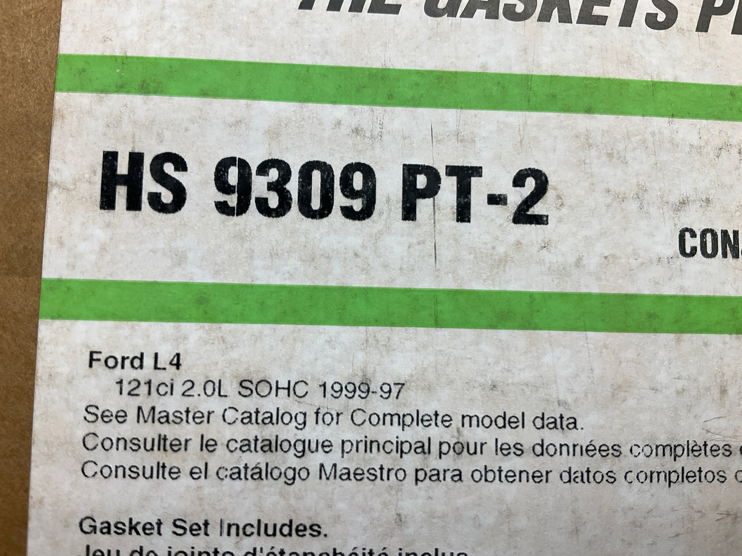 Fel-pro HS9309PT-2 Engine Cylinder Head Gasket Set  97-99 Ford Mercury 2.0L SOHC