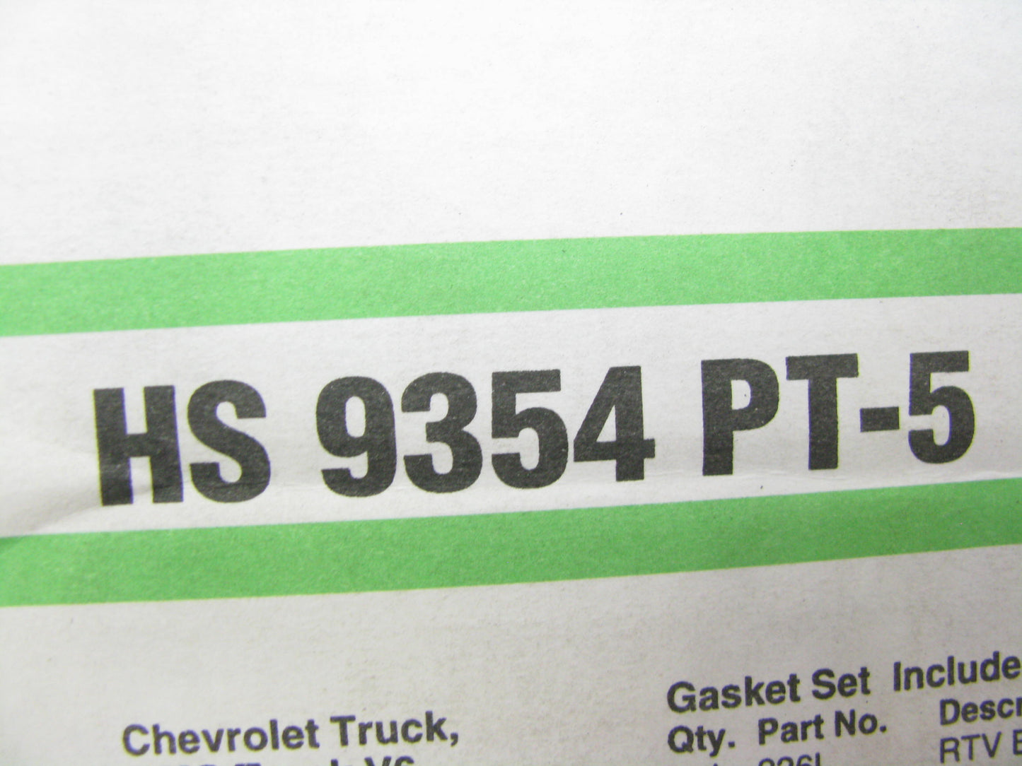 Fel-pro HS9354PT-5 Cylinder Head Gasket Set For 1994-1996 Chevrolet GMC 4.3L-V6