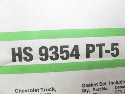 Fel-pro HS9354PT-5 Cylinder Head Gasket Set For 1994-1996 Chevrolet GMC 4.3L-V6