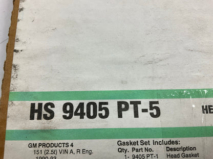 Fel-pro HS9405PT5 Engine Cylinder Head Gasket Set for 1990-1993 GM 2.5L