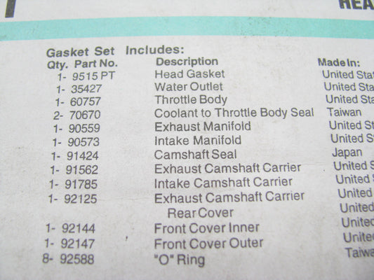 Fel-Pro HS9515PT Cylinder Head Gasket 1987-91 Oldsmobile 88-91 Pontiac 2.3L I4