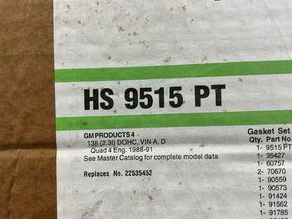 Fel-Pro HS9515PT Cylinder Head Gasket 1987-91 Oldsmobile 88-91 Pontiac 2.3L I4