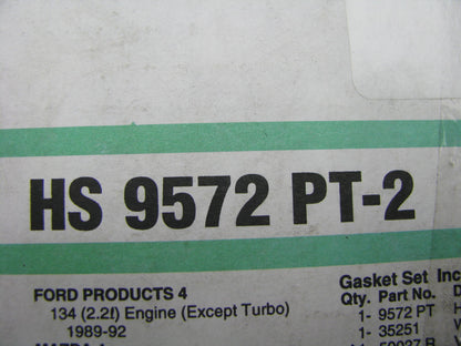 Fel-pro HS9572PT-2 Cylinder Head Gasket Set for 1989-1992 Ford Mazda 2.2L