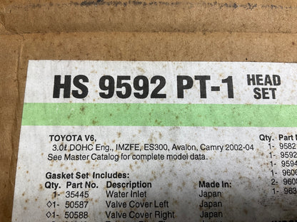 Fel-pro HS9592PT-1 Cylinder Head Gasket Set 2002-06 Toyota 2002-03 Lexus 3.0L V6