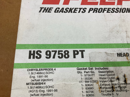 Fel-Pro HS9758PT Cylinder Head Gasket Set For 1991-96 Chrysler Mitsubishi 1.5L