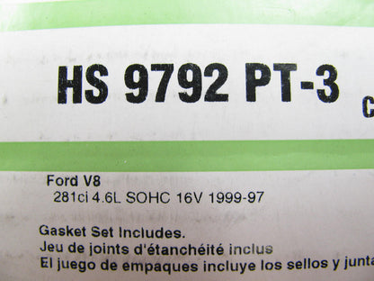 Fel-pro HS9792PT-3 Engine Cylinder Head Gasket Set for 1997-1999 Ford 4.6L-V8