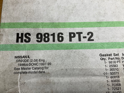 Fel-Pro HS9816PT2 Cylinder Head Gasket Set For 1997-1999 NIssan 2.0L-L4 SR20DE