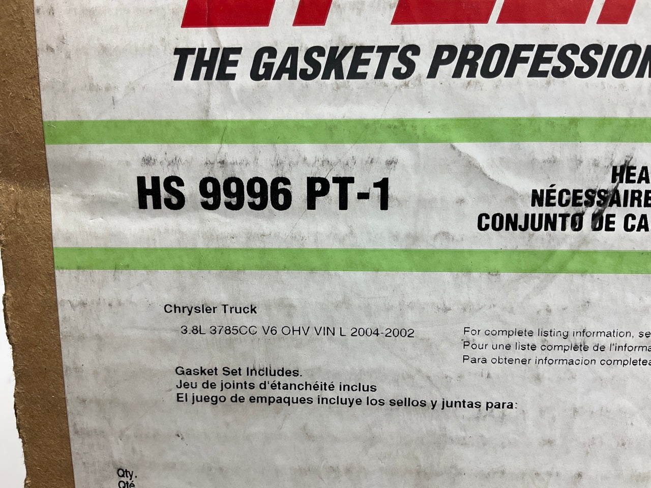 Fel-pro HS9996PT1 Cylinder Head Gasket Set For 2002-2004 Chrysler 3.8L-V6