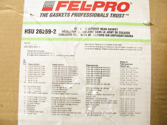 Fel-pro HSU26269-2 Head Gasket Set 2010 Express Savana 4500 6.6L Turbo Diesel
