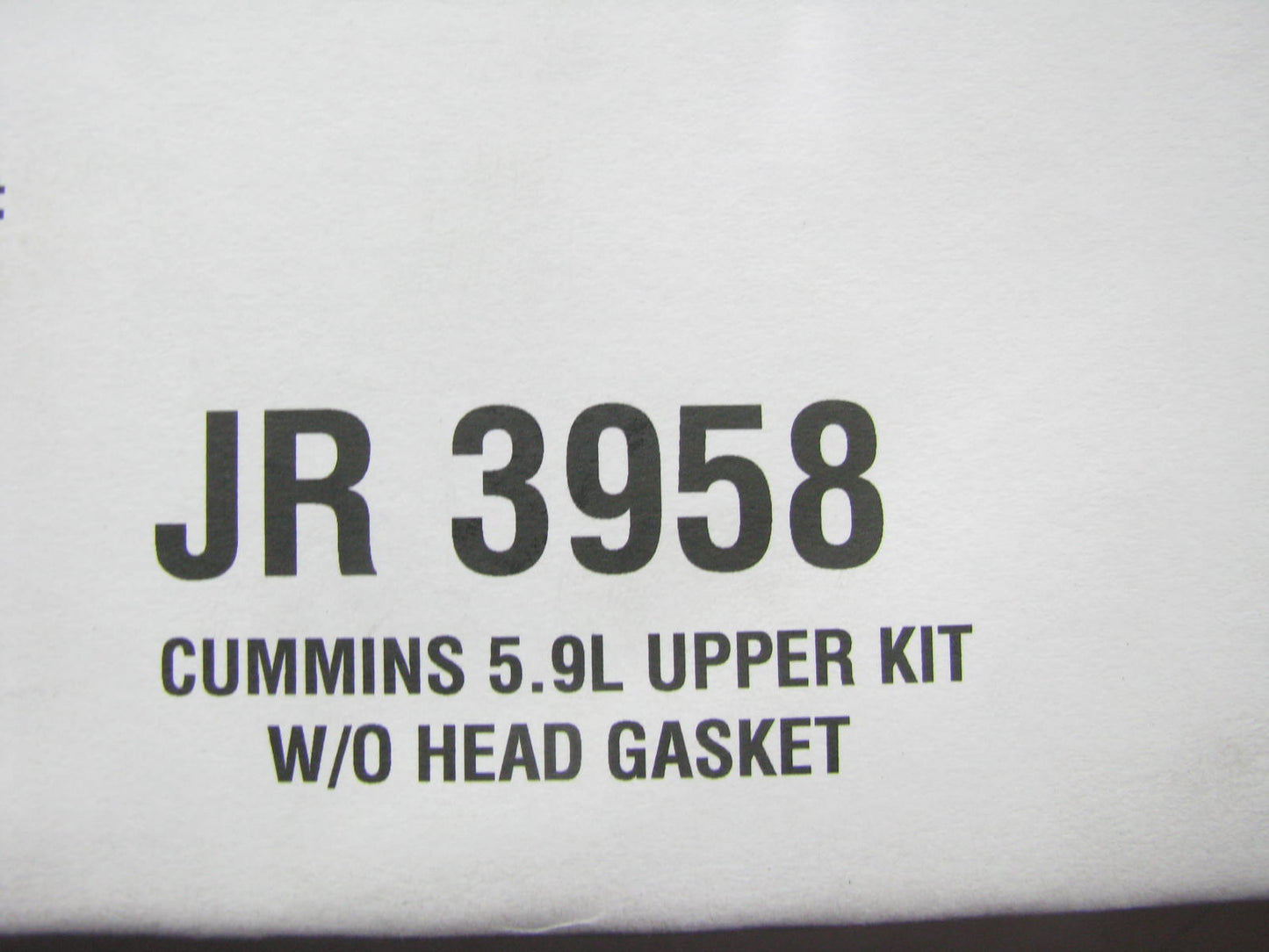 Fel-pro JR3958 Upper Engine Gasket Set For Cummins 5.9L (WITHOUT HEAD GASKET)