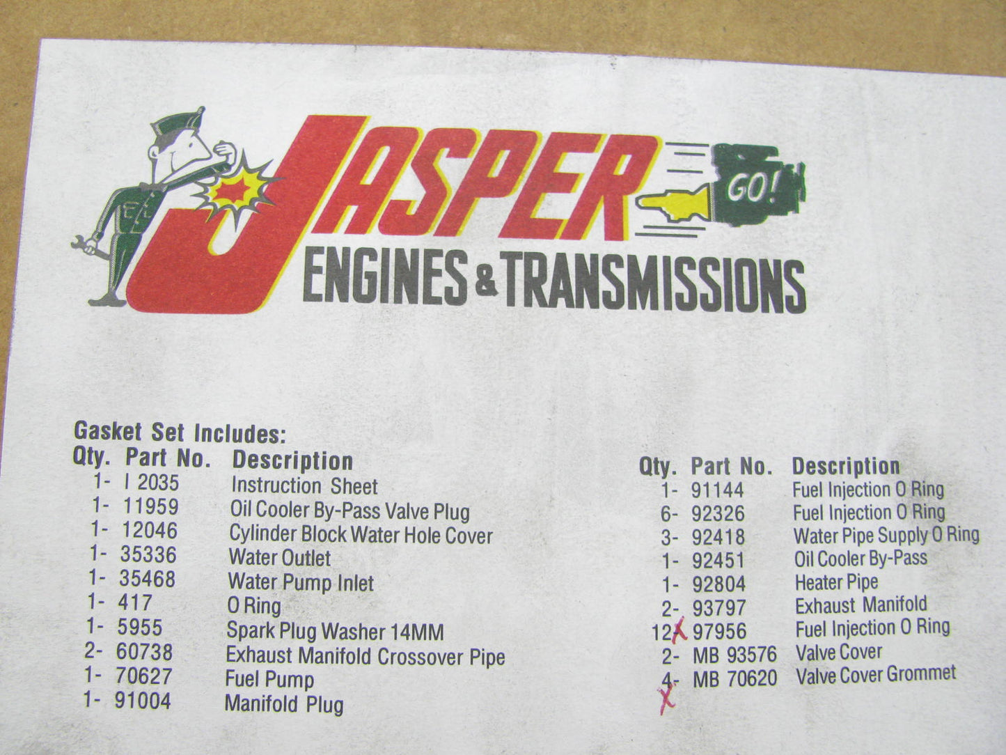 Fel-pro JR4078 Valve Cover Exhaust Manifold Gasket Set For 87-98 Chrysler 3.0L