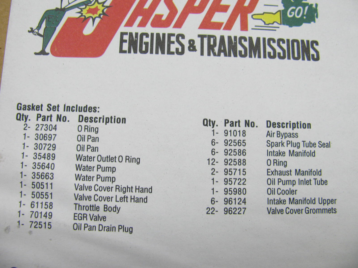 Fel-pro JR5803 Intake & Exhaust + Valve Cover + Oil Pan Gaskets FORD DURATEC 3.0