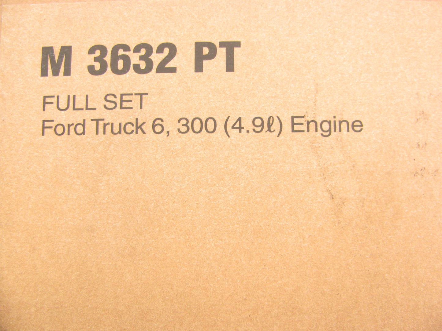 Fel-pro M3632PT FORD TRUCK 300 (4.9L) Partial Engine Rebuild Overhaul Gasket Set