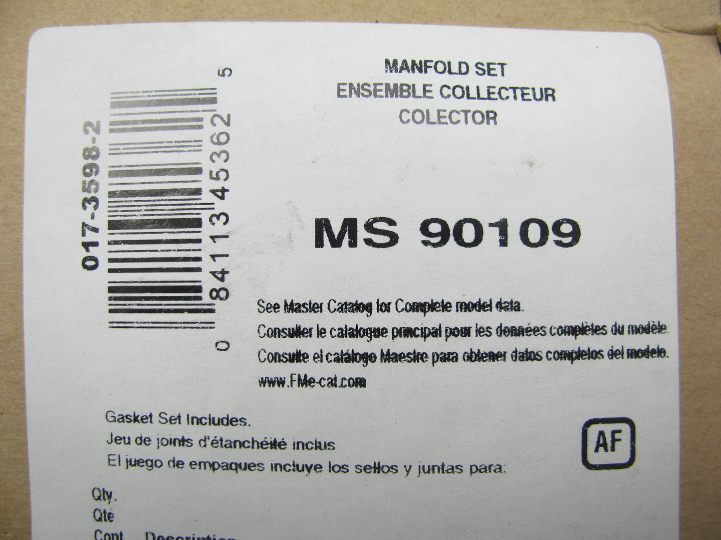 Fel-Pro MS90109 Intake Manifold Gasket Set For 1967-1990 Dodge 318 340 360 V8