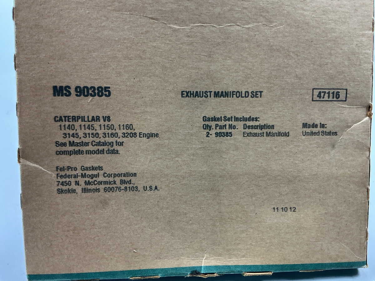 Fel-pro MS90385 Exhaust Manifold Gasket Set For CAT 1140 1150 1160 3160 3208