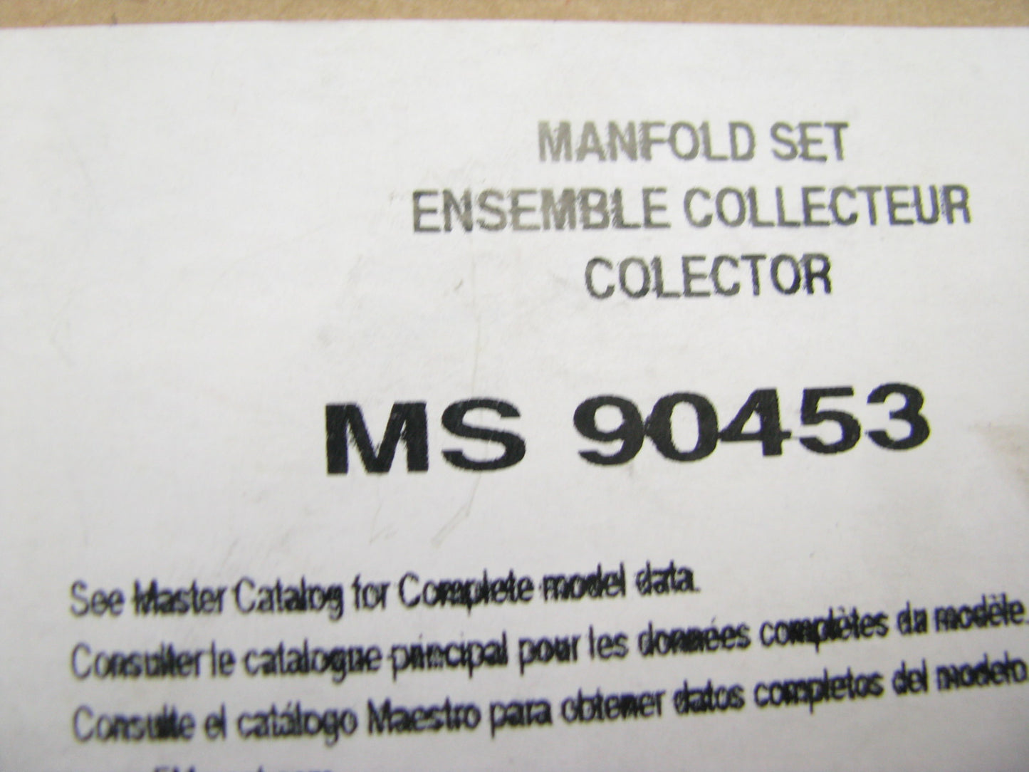 Fel-pro MS90453 Upper Fuel Injection Plenum Gasket For 85-95 GM 2.8L 3.1L 3.4L