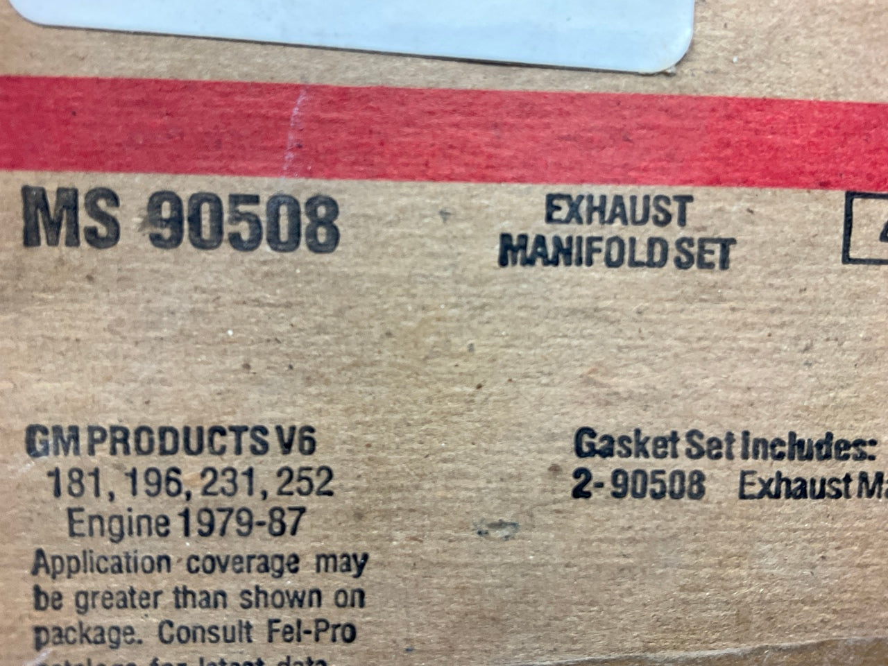 80-84 Buick 252 (LC4) 4.1L V6 Engine Exhaust Manifold Gasket Set Fel-Pro MS9050