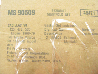 Fel-Pro MS90509 Engine Exhaust Manifold Gasket Set 1968-79 Cadillac 425 472 500