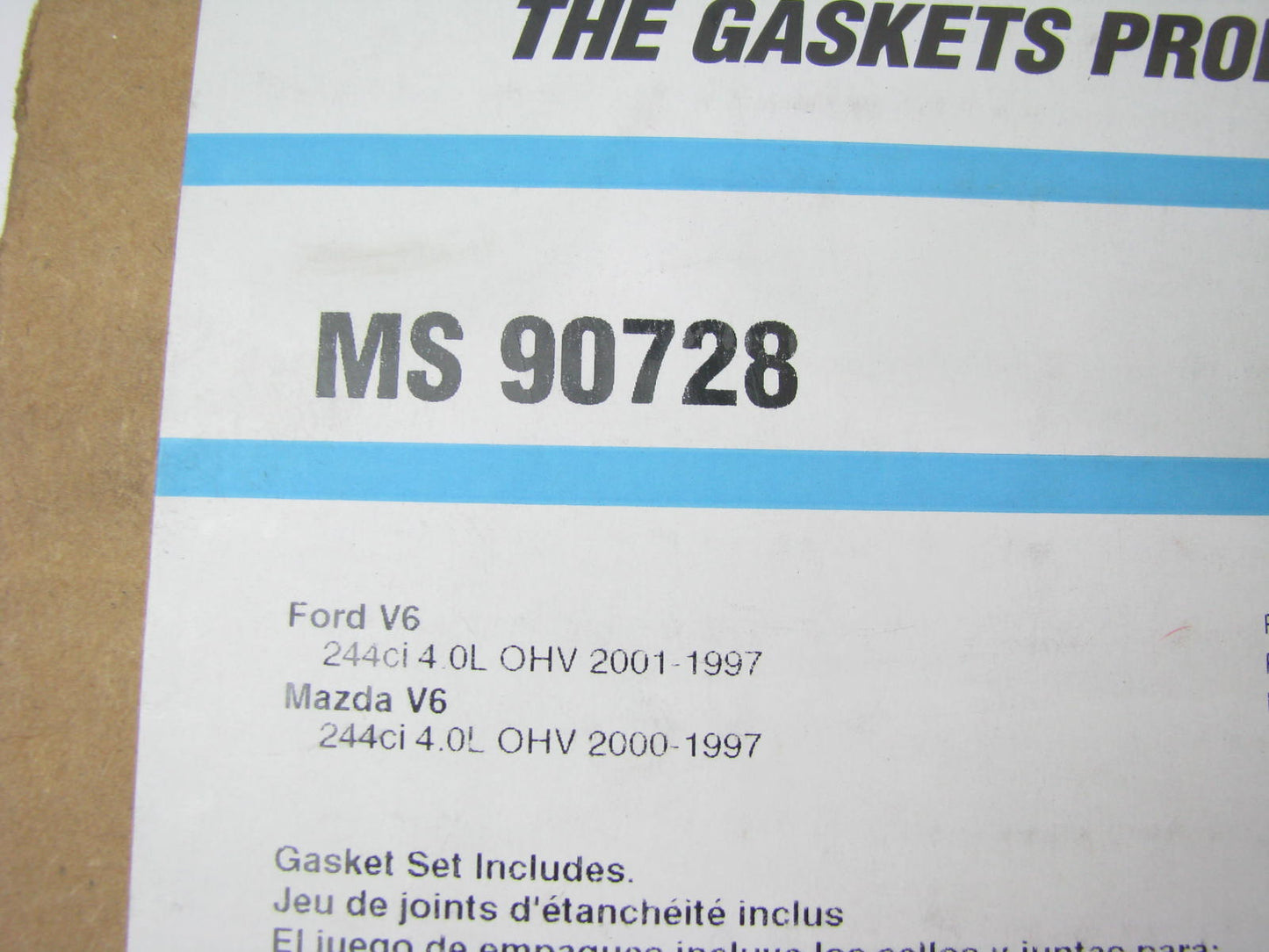 Fel-pro MS90728 Lower Intake Manifold Gasket Set 1997-2000 Ford Mazda 4.0L-V6
