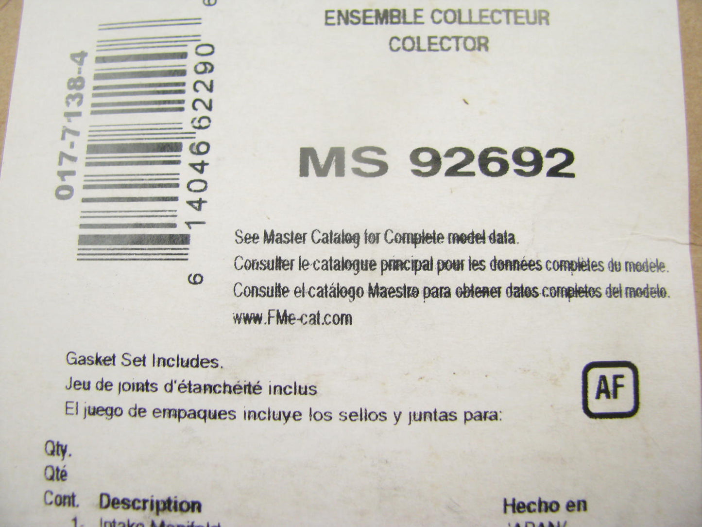 Fel-Pro MS91034 Intake & Exhaust Manifold Combination Gasket