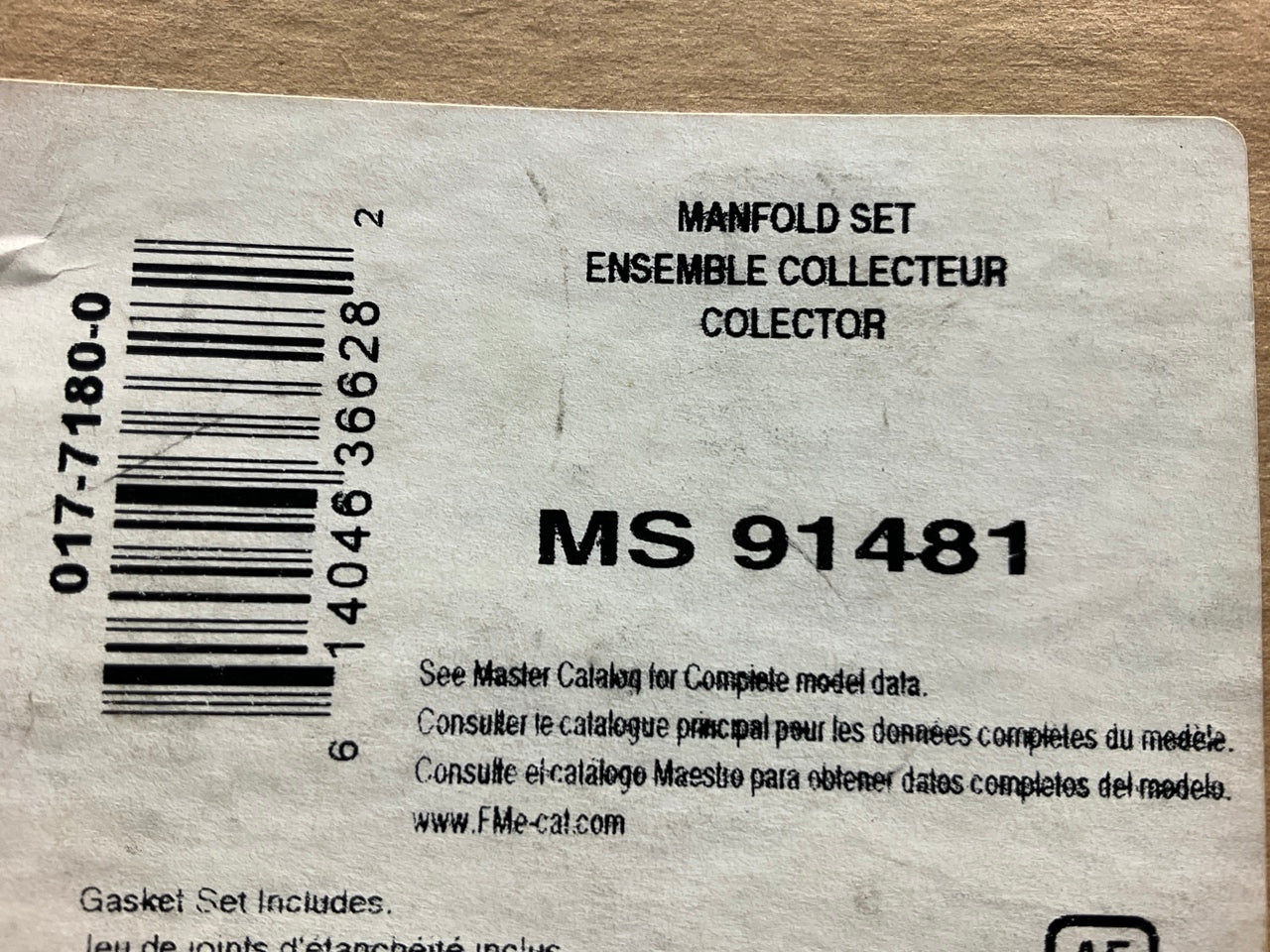 Fel-Pro MS91481 UPPER Fuel Injection Plenum Gasket Set 1993-99 Chevrolet 3.1L V6