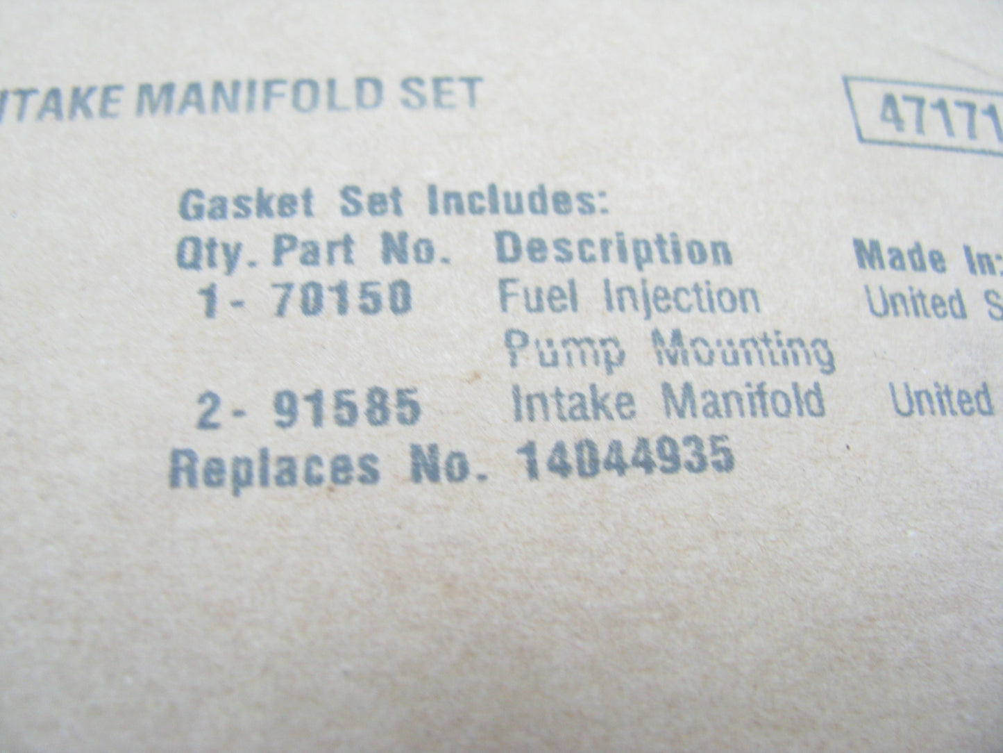 Fel-Pro MS91585 Intake Manifold Gaskets 82-04 Chevrolet GMC 6.2L 6.5L V8 DIESEL