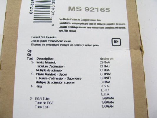 Fel-pro MS92165 UPPER Engine Intake Manifold Gasket Set