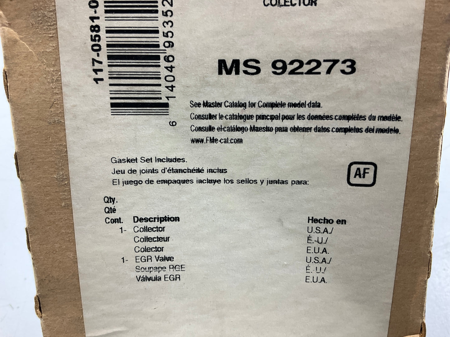 Fel-Pro MS92273 UPPER Fuel Injection Plenum Gasket Set For 86-04 Nissan 3.0 3.3L