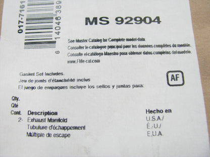 Fel-pro MS92904 Exhaust Manifold Gasket - 2001-04 Chevrolet Corvette 5.7L V8