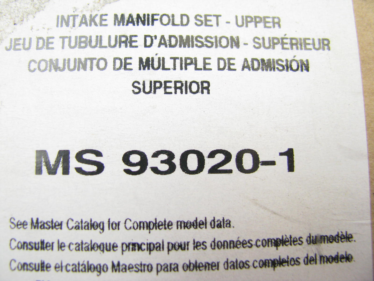 Fel-pro MS93020-1 Fuel Injection Plenum Gasket for 1985-1995 GM 2.8L 3.1L 3.4L