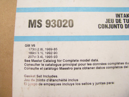 Fel-Pro MS93020 Engine Intake Gasket Set For 1985-1995 Chevy 2.8L 3.1L 3.4L V6