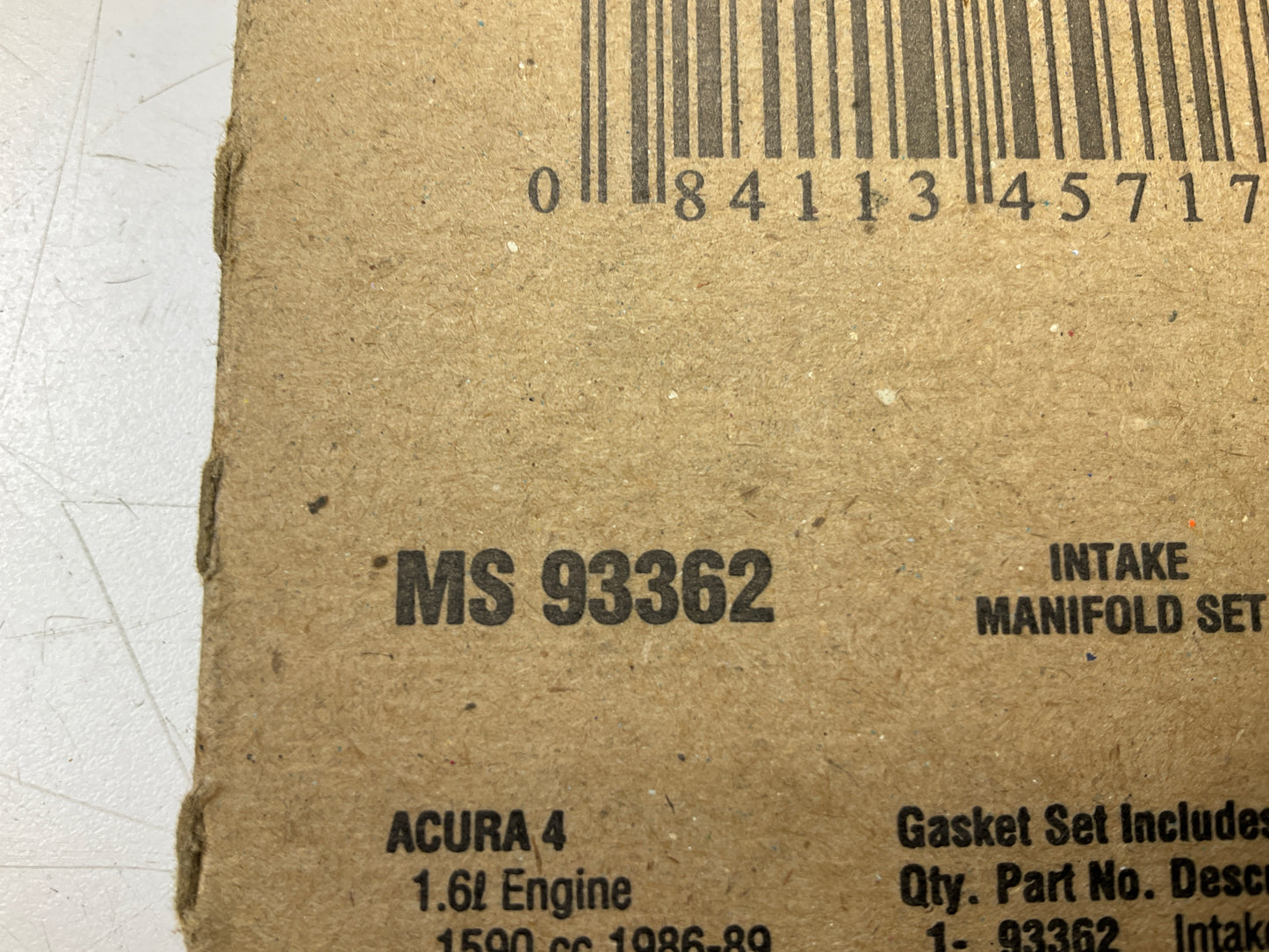 FEL-PRO MS93362 Engine Intake Manifold Gasket 1986-1989 Acura Integra 1.6L D16A1