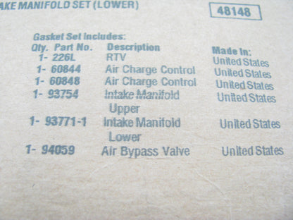 Fel-Pro MS93771 Intake Manifold Gasket Set - 1986-1992 Ford 177 2.9L V6