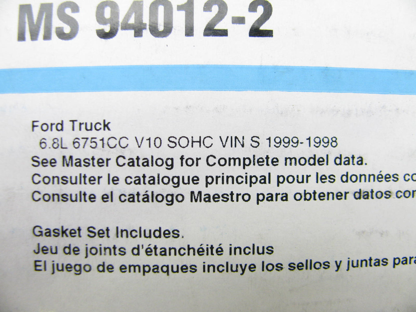 Fel-pro MS94012-2 Engine Intake Manifold Gasket Set For 1999 Ford 6.8L-V10