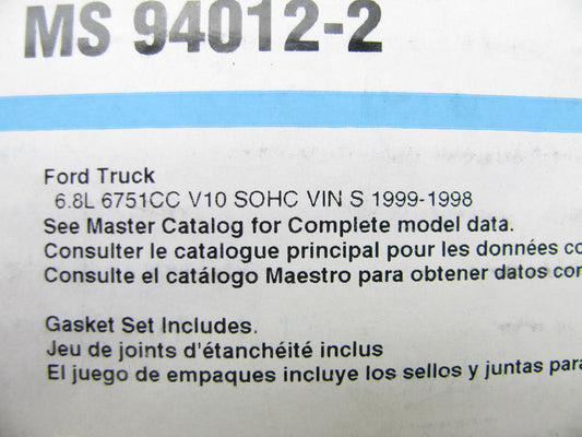Fel-pro MS94012-2 Engine Intake Manifold Gasket Set For 1999 Ford 6.8L-V10