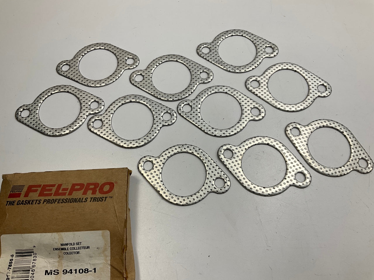 Fel-pro MS94108-1 Exhaust Manifold Gasket Set For 1997-2017 Ford 6.8L-V10