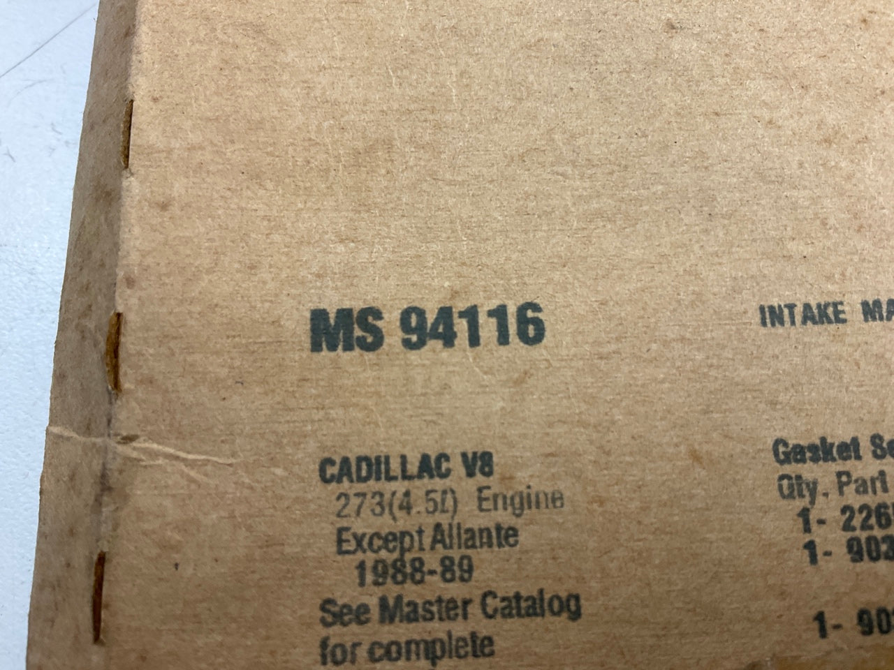 Fel-Pro MS94116 Engine Intake Manifold Gasket - 1988-1989 Cadillac 4.5L V8